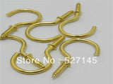 100Pcs/Lot Screw Cup Hook Eye for Curtain Thread 36x18mm Jewelry
