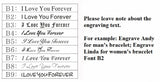 USPS Engraving Braided String Bracelets for Couples Women Men