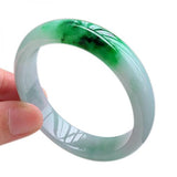 Zheru Jewelry Natural Light Green Burmese Emerald Bracelet