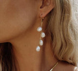 Baroque Freshwater Pearl Dangle Earrings