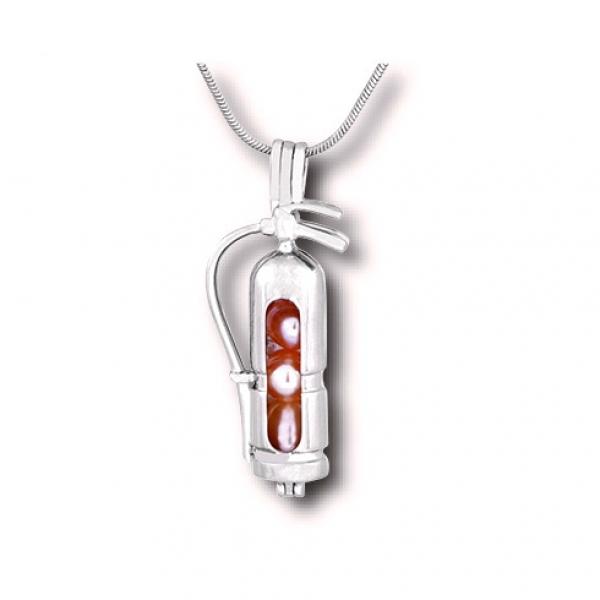 18KGP Fire Extinguisher Locket Cage Pendant Finding