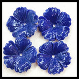 20pcs 20mm Flower Beads Middle Hole DIY Jewelry Findings Many Colors
