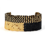 Rice Ball Bracelet Retro Stripe Bohemia Adjustable Beaded Bracelet