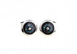 Top Copper Compass Cufflinks Novelty Functional Cuff Links