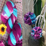 5Pcs Multicolor Artificial Flowers Nylon Wedding DIY Wreath Supplies