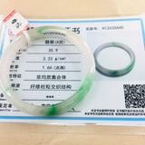 Zheru Jadeite Bracelet Natural Green 54-62mm A Class Certificate