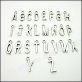 520pcs Alphabet Letter Pendant Tibetan Silver Charms for Bracelet Necklace DIY
