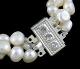 Men's Freshwater Pearl Bracelet with Natural Pearl Clasp
