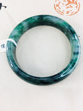 Natural Jadeite Bracelet Oil Cyan 54-62mm Female Jade Bracelet
