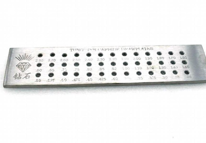 Vintage Watchmaker Drawplate 39 Round Holes Steel 0.26-2.8mm