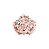 925 Silver Mix Style Flower Robot Heart Charm Bead for Pandora Bracelet