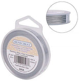 0.6mm 7-Strand Nylon Coated Tiger Tail Beading Wire, Light Grey