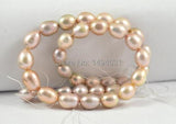 Lavender Freshwater Pearl 10-11mm Charm Luster Rice Gem 15 Inches