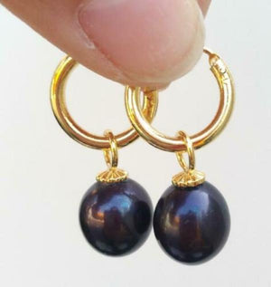 10x12mm South Sea Drop Pearl Earring