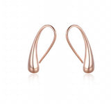 Water Drop Silver Rose Earrings 925 Sterling Silver Small Earring For Women Girl
