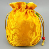 Chinese Wind Silk Brocade Jewelry Bag 4pc/lot, 12X15cm