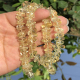 8-12mm Yellow Citrine Crystal Stone Chips Beads for DIY Jewelry Making