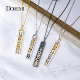 Personalized DOREMI Letter Necklaces with Slide Charms for Women