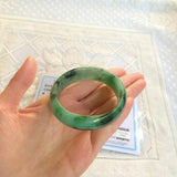 Zheru Burmese Jade Two-Tone Bracelet 54-64mm for Mom & Girlfriend