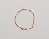 Personalized Name Bracelet, Stainless Steel Dainty Bracelet