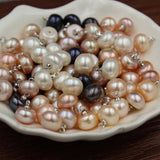9-10MM 20Pcs AA Freshwater Pearl Beads Charms Jewelry Button Bead