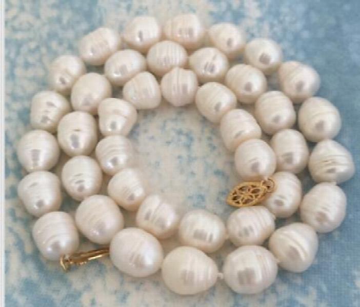 11-12mm South Sea Baroque Pearl Necklace 14K