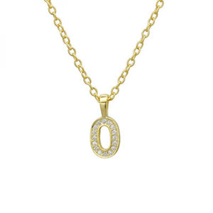 925 Silver Lucky Number 8 Pendant Choker Necklace With Clear CZ