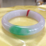 Natural Burmese Emerald Green 54mm-64mm Two-color Bracelet