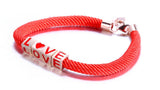925 Silver Red Rope Lucky Bracelet Anklet for Girls