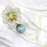 Chinese Hanfu Hair Clip with Tassel Vintage Flower Hairpin