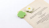 Small Flowers Asymmetry Art Flowers Acrylic Stitching Hyuna Earrings DIY