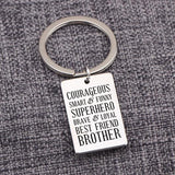 Courageous Personalized Superhero Keychain