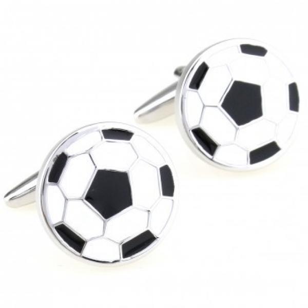 Football Cufflink 2 Pairs Gift Set