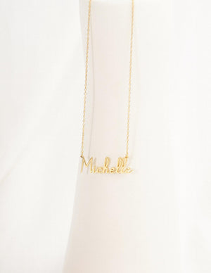 Custom Name Necklace Stainless Steel Personalized Dainty Name Necklace For Women