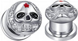 Skull Skeleton Ear Gauges Plugs Tunnel Stretcher