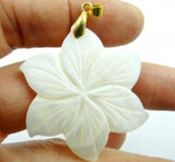 Natural Quartz Crystal Freshwater Leaves Shell Pendant DIY Jewel