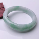 Natural Burmese Jadeite Light Green 54-64mm Bracelet