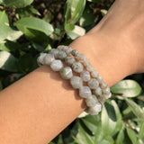 Labradorite Bracelet Diamond Shape Faceted Beads Healing Stone Jewelry
