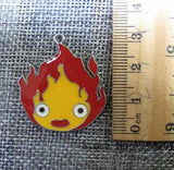 10 pcs Flame Fire Enamel Metal Charms DIY Jewelry Making P25
