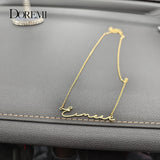 Custom DOREMI Script Font Name Pendant Necklace for Good Friend