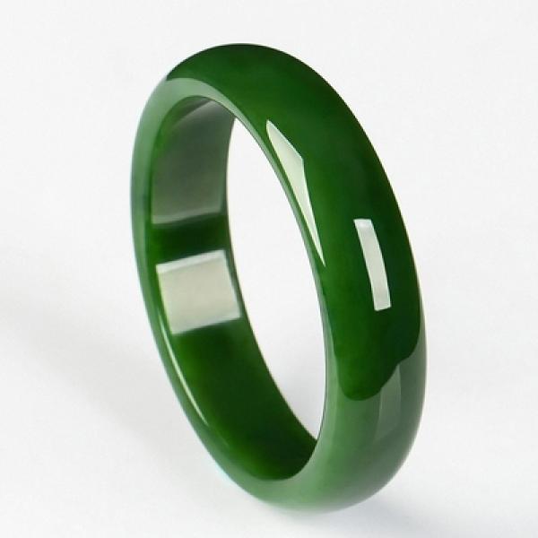 Natural Hetian Jade Green Bracelet Princess Jewelry