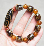 15x13mm Tibet Old Agate Chakraagate Stone Bracelet Bead