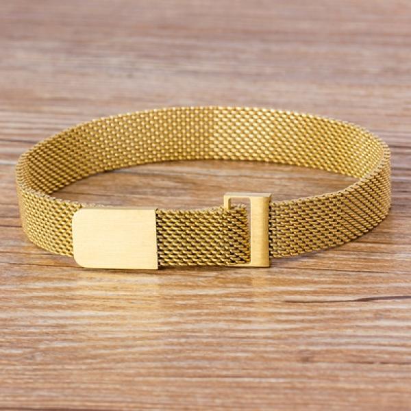Stainless Steel Magnetic Mesh Strap Bracelet Watch 7 Colors Choice Men Women