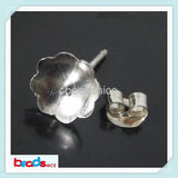 Vintage Silver 925 Stud Earrings with Earring Backs