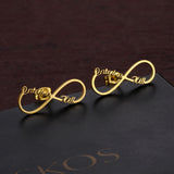 Custom Stainless Steel Name Earrings for Women