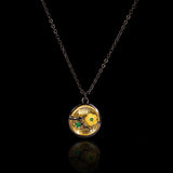 Retro Pendant Necklace for Women CZ Filled Clavicle Chains