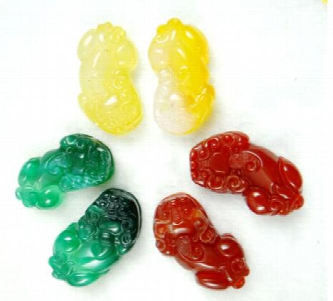 Natural Stone Troops Pendant for DIY Jewelry Making Necklace