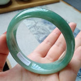 Zheru Natural Emerald Dark Green 54-64mm Bracelet Princess Jewelry