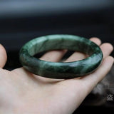 Zheru Natural Burmese Jade 54-64mm Bracelet, Princess Jewelry