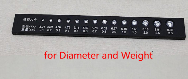 Zircon Diamond Contrast Plate Diamond Grading Classifier Assort Tool